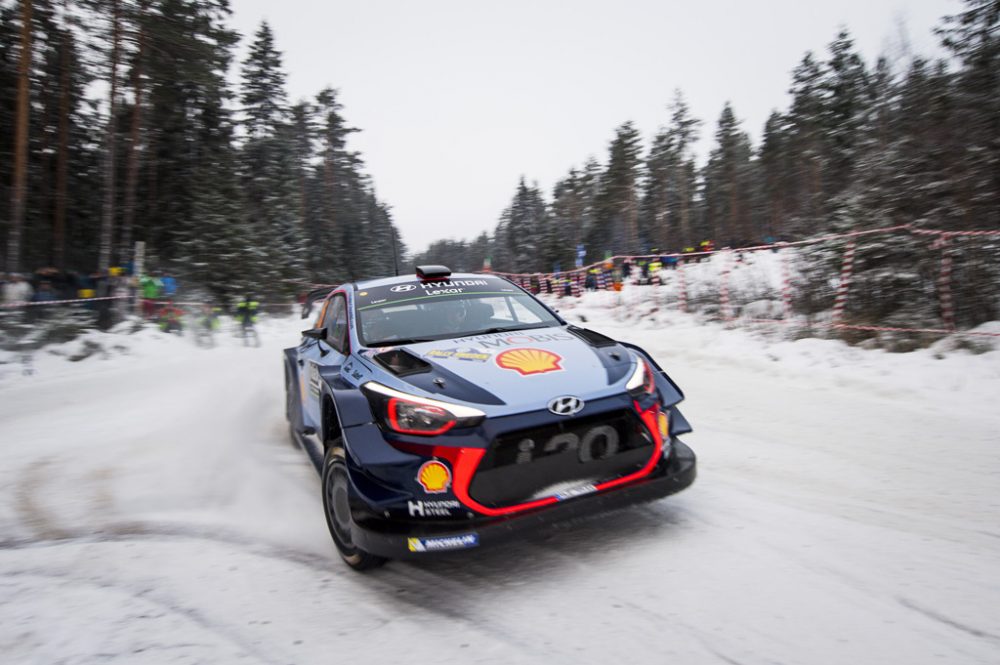 Thierry Neuville bei der Rallye Schweden 2017