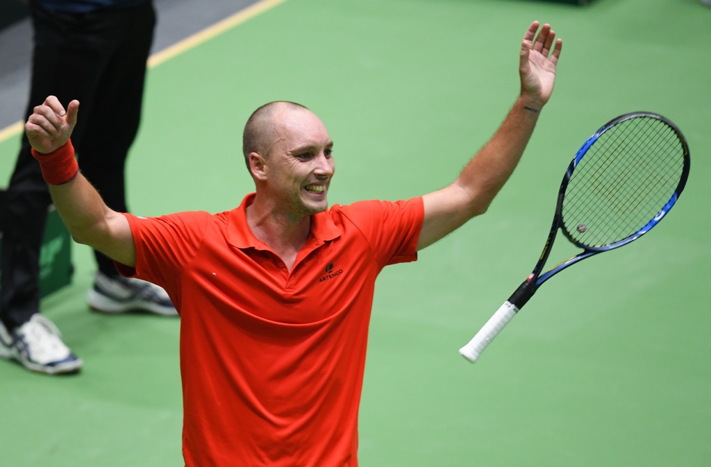 Davis Cup: Steve Darcis gewinnt gegen Philipp Kohlschreiber