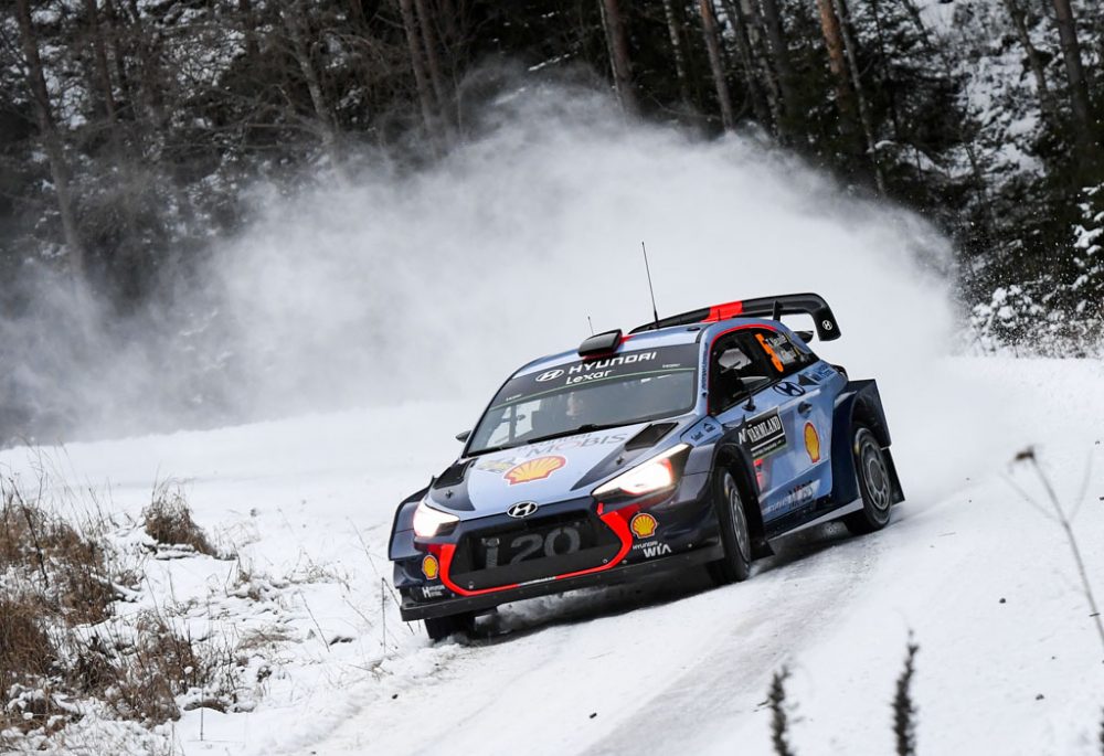 Thierry Neuville und Nicolas Gilsoul bei der Rallye Schweden 2017