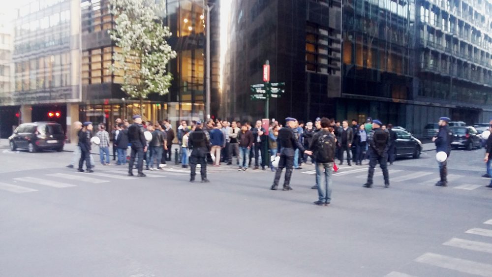 Ausschreitungen vor dem türkischen Generalkonsulat in Brüssel