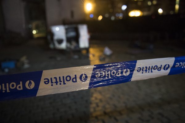 Polizeiabsperrung in Brüssel