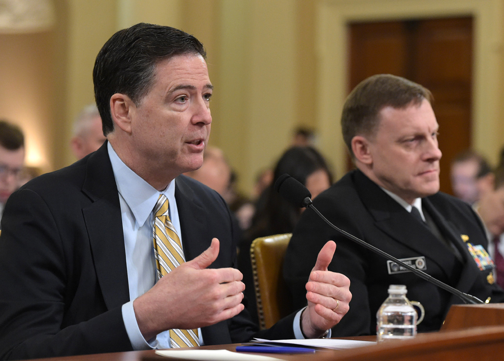 FBI-Chef James Comey am Montag bei der Anhörung im Kongress
