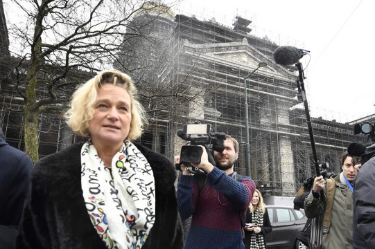 Delphine Boël vor der Wiederaufnahme des Vaterschaftsprozesses am 21. Februar 2017