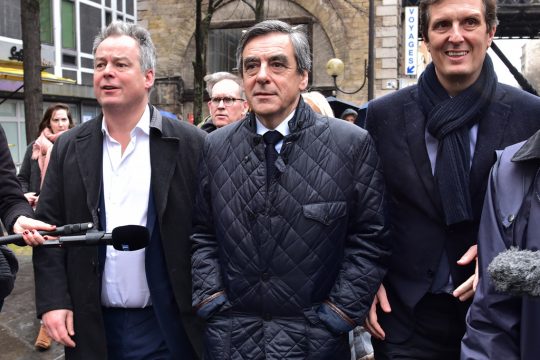 François Fillon am Mittwoch nach einer Pressekonferenz in Paris