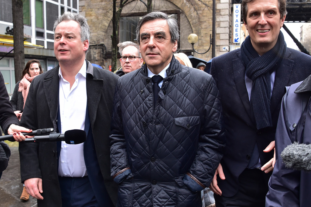 François Fillon am Mittwoch nach einer Pressekonferenz in Paris