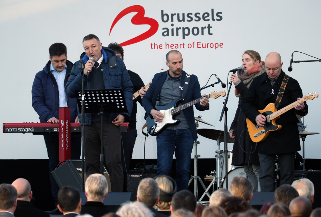 Gedenkfeier am Brüsseler Flughafen ein Jahr nach den Terroranschlägen