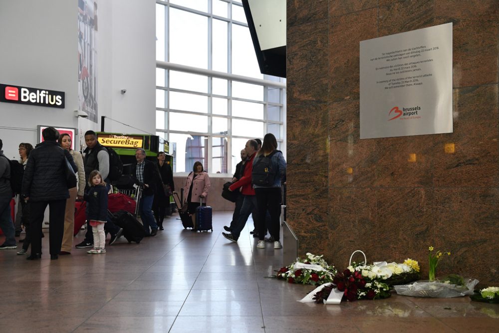 Gedenkfeier am Brüsseler Flughafen ein Jahr nach den Terroranschlägen