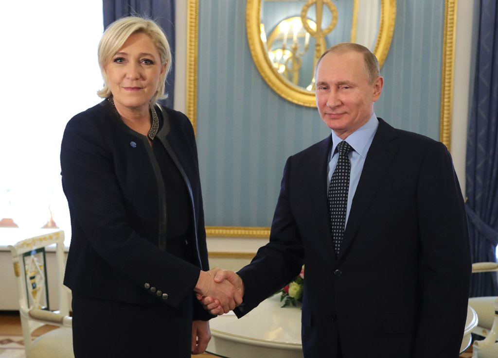 Marine Le Pen trifft Wladimir Putin