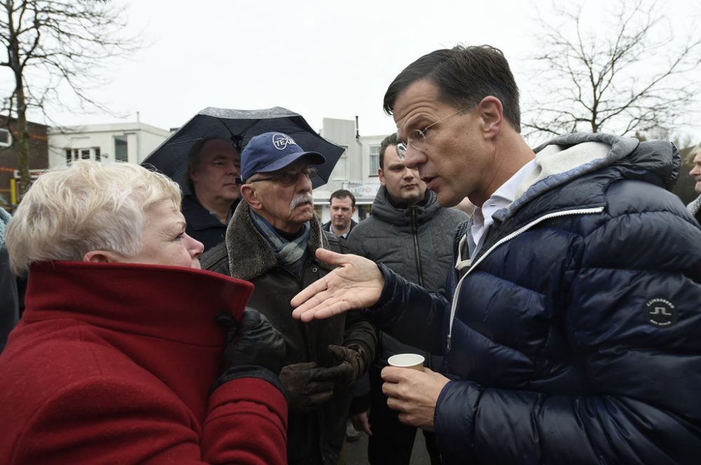 Mark Rutte, Premierminister der Niederlande und Chef der konservativen VVD im Wahlkampf