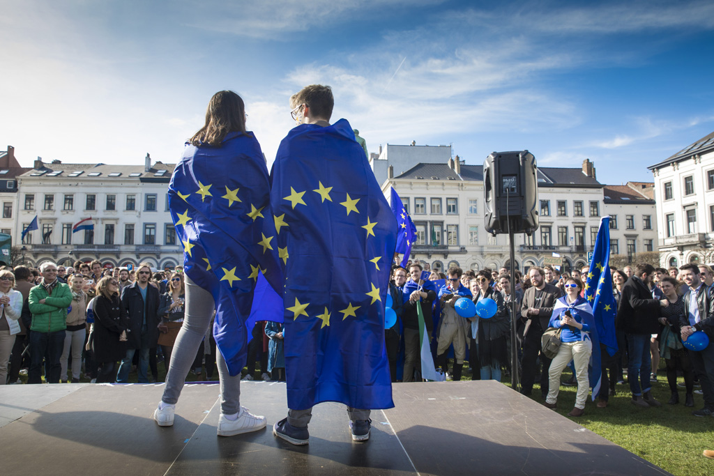 "March for Europe" in Brüssel