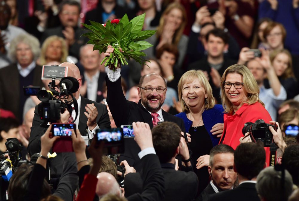 Martin Schulz mit 100 Prozent zum neuen SPD-Chef gewählt