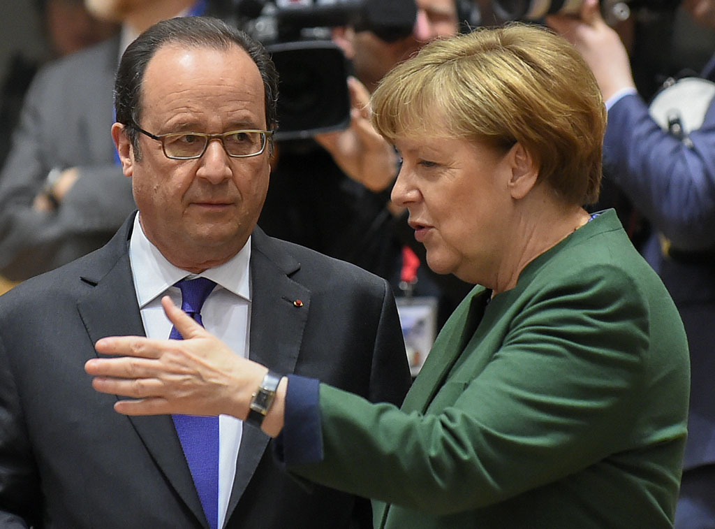 Merkel und Hollande beim EU-Gipfel im März 2017