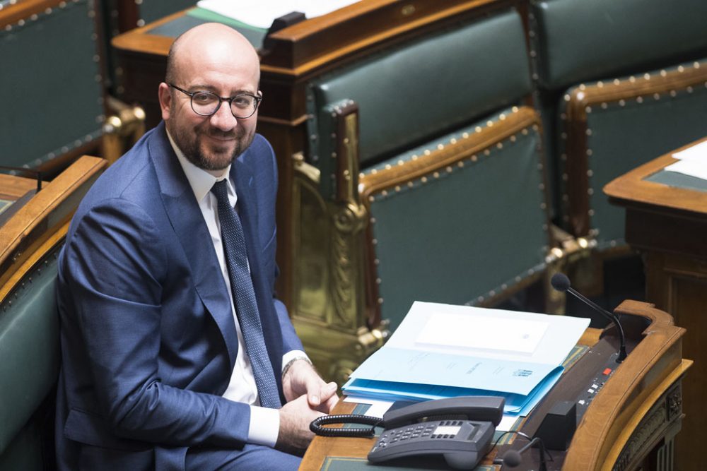 Premierminister Charles Michel in der Kammer