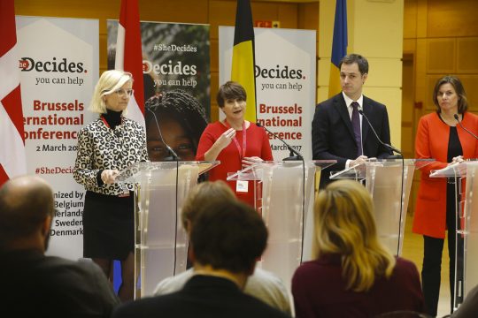Treffen der Fundraising-Initiative "She decides" in Brüssel (2.3.)