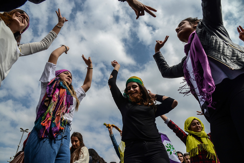 Demonstration zum Weltfrauentag im türkischen Diyarbakir