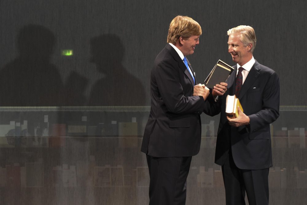 König Willem-Alexander und König Philippe bei der Eröffnung der Frankfurter Buchmesse im Oktober 2016