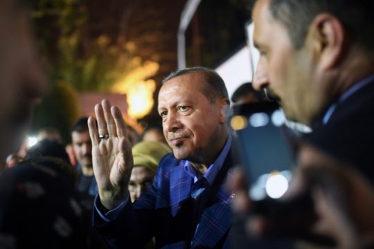 Der türkische Präsident Recep Tayyip Erdogan am 16.4.2017