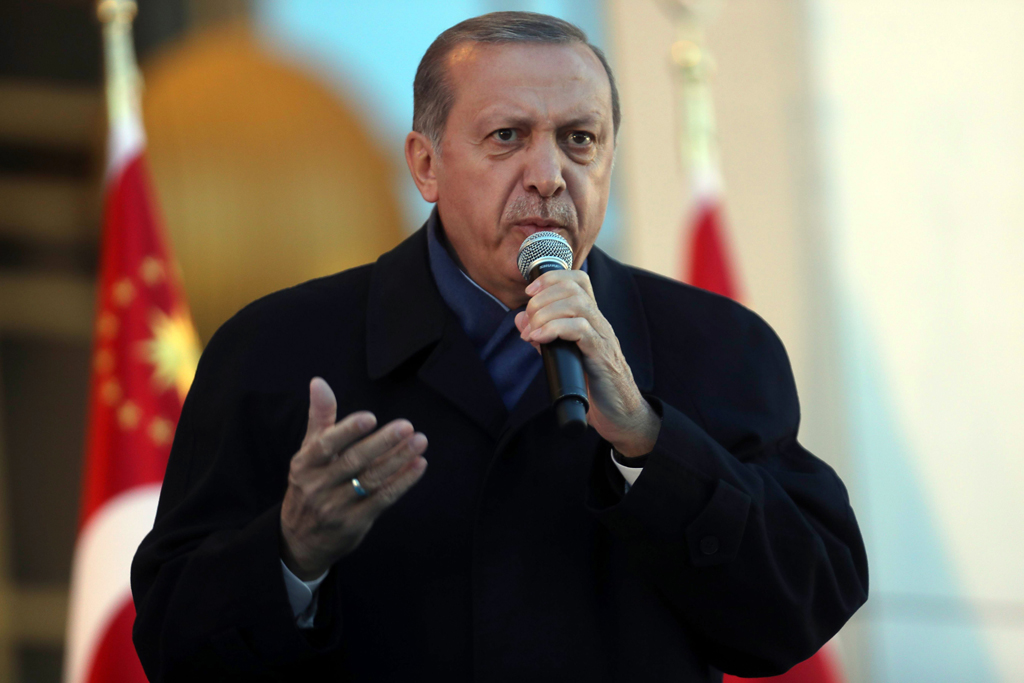 Der türkische Staatschef Recep Tayyip Erdogan (Bild vom 17.4.)