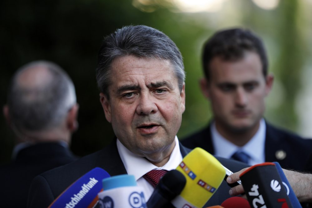 Der deutsche Außenminister Sigmar Gabriel am Dienstag in Jerusalem