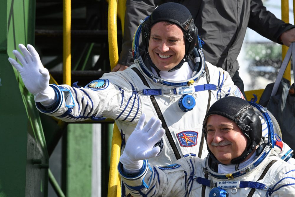 Zwei Raumfahrer mit russischer Rakete unterwegs zur ISS