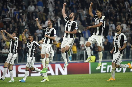 Juventus-Spieler jubeln