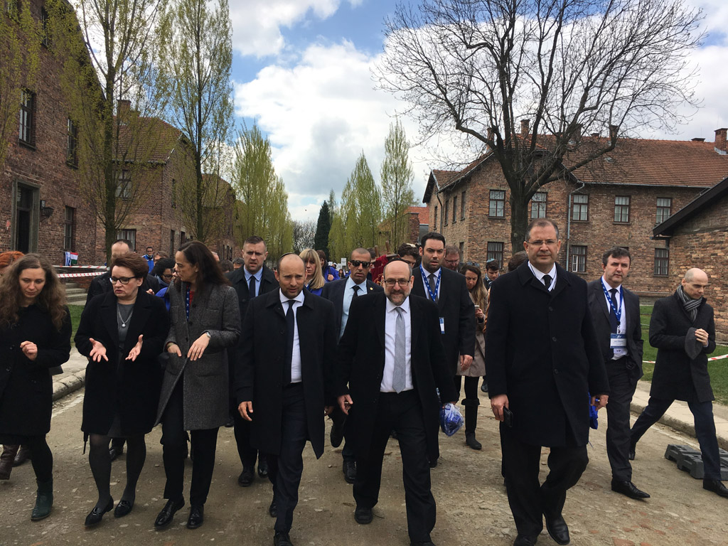 Mollers beim "March of the Living" in Auschwitz