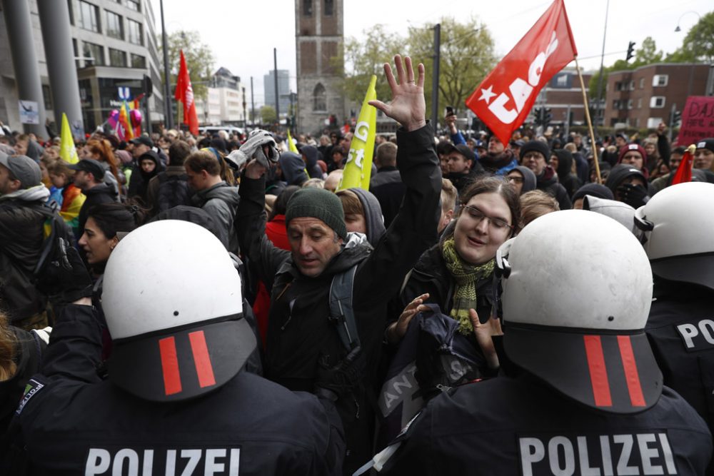Demos AfD Parteitag Köln