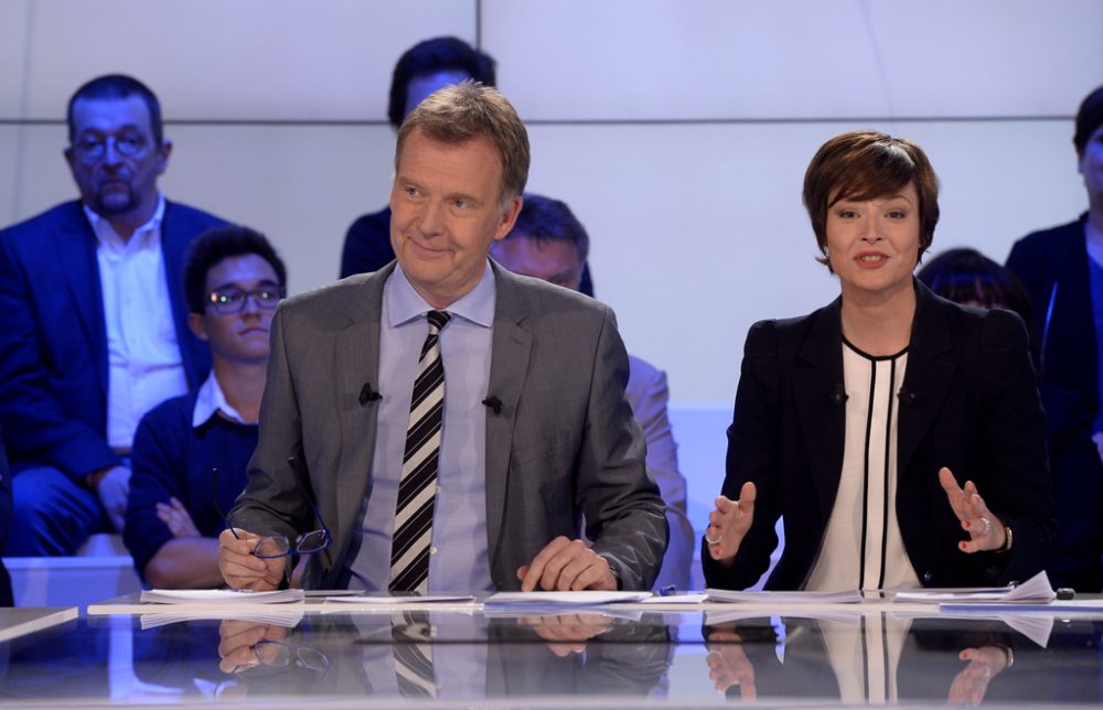 TV-Journalist François de Brigode (l.)