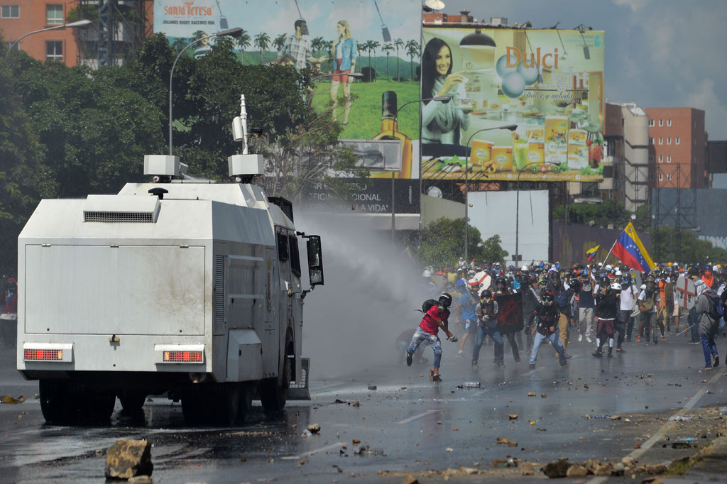 Proteste in Venezuelas Hauptstadt Caracas