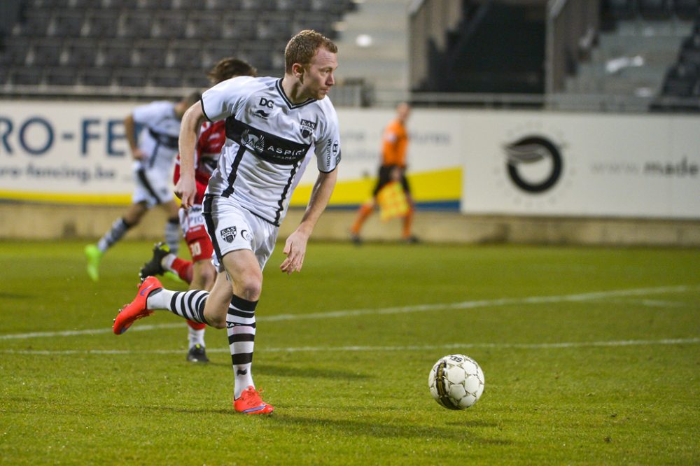 Christian Brüls am 18. Februar beim Spiel der AS Eupen gegen den KV Kortrijk in Eupen