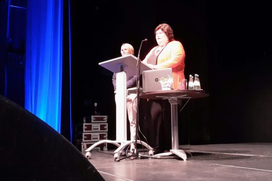 Gesundheitsministerin Maggie De Block im Triangel in St. Vith (15.5.)