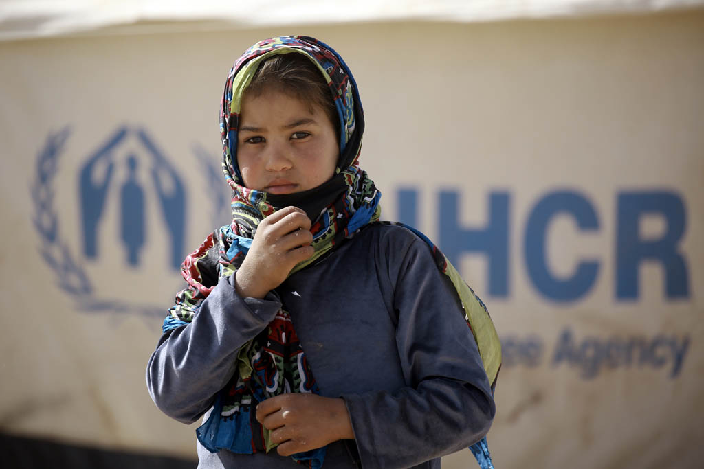Ein Flüchtlingskind im Irak