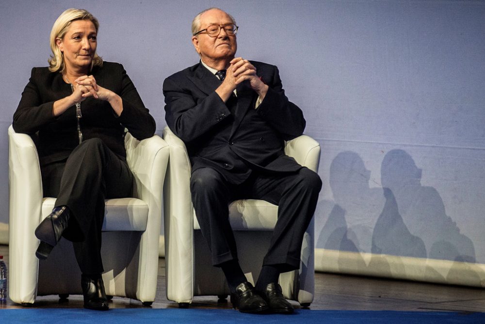 Marine Le Pen und ihr Vater Jean-Marie Le Pen im November 2014