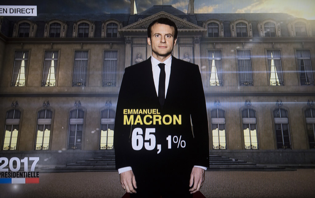 Emmanuel Macron: 65,1% der Stimmen