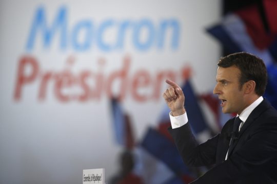 Emmanuel Macron am 1. Mai in Paris