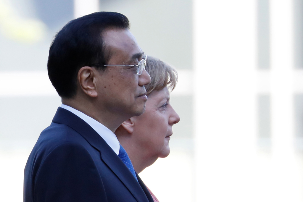 Bundeskanzlerin Angela Merkel und der chinesische Ministerpräsident Li