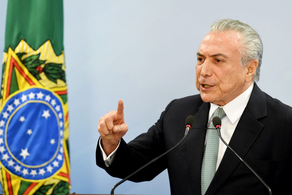 Brasiliens Präsident Michel Temer (Bild vom 18.5.2017)