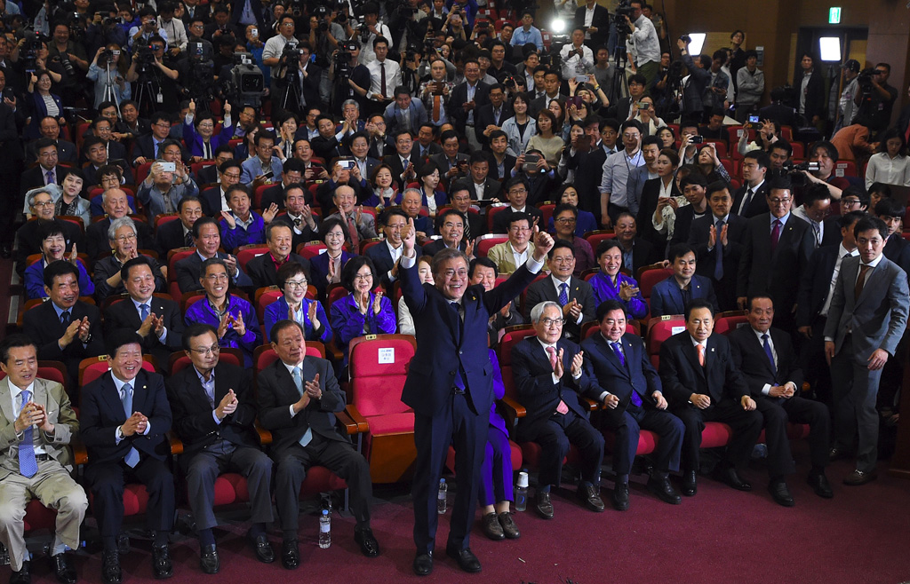 Moon Jae In erklärt sich zum Sieger der Präsidentenwahl in Südkorea