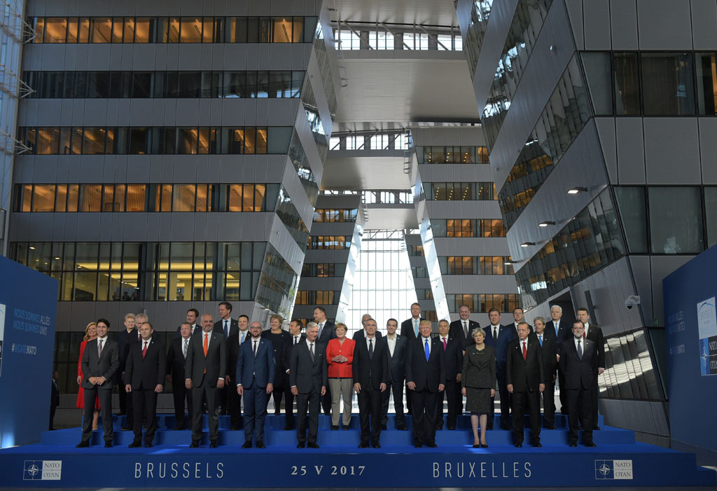 Übergabe des neuen Nato-Hauptquartiers in Brüssel