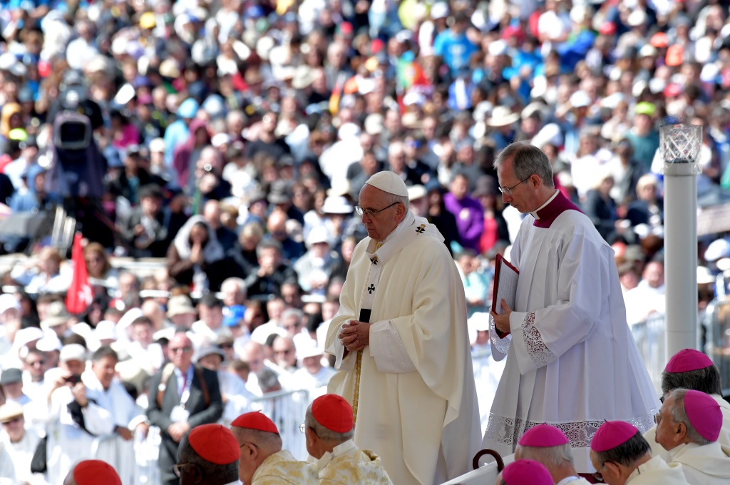 Papst Franziskus in Fátima (13.5.2017)