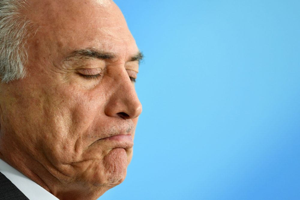 Brasiliens Präsident Michel Temer unter Druck: Er soll aktiv dabei geholfen haben, mit Hilfe von Geldzahlungen einen Mitwisser in einem Korruptionsskandal zum Schweigen zu bringen