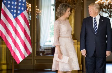 Königin Mathilde und US-Präsident Donald Trump