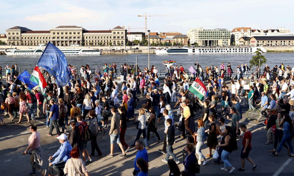 Proteste in Budapest (21. Mai)