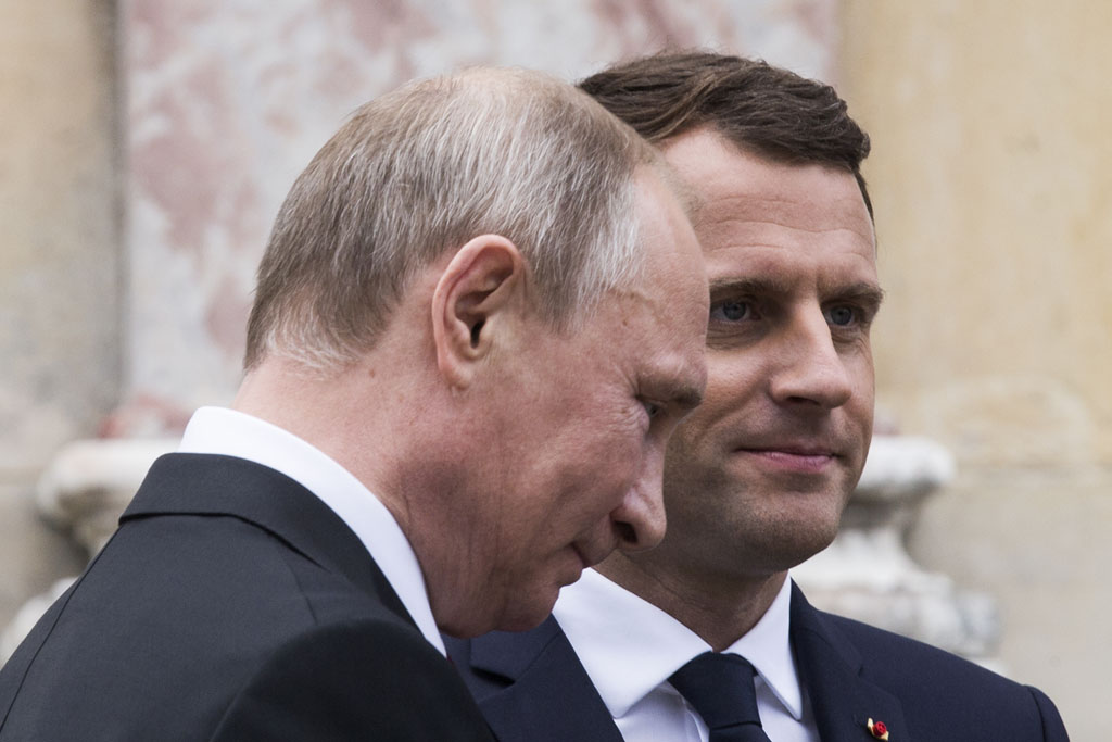 Wladimir Putin und Emmanuel Macron