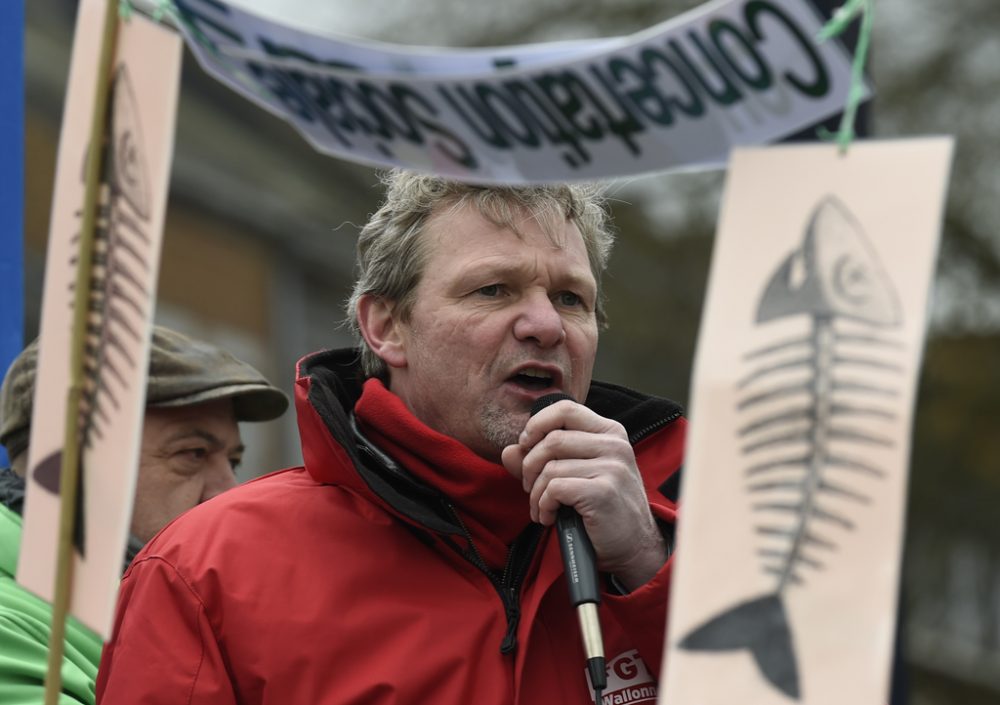 Thierry Bodson, der Generalsekretär der sozialistischen Gewerkschaft in der Wallonie