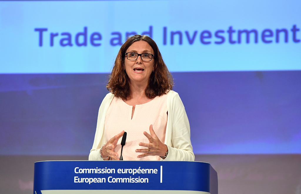 EU-Kommissarin Cecilia Malmström am 26.6.2017 in Brüssel