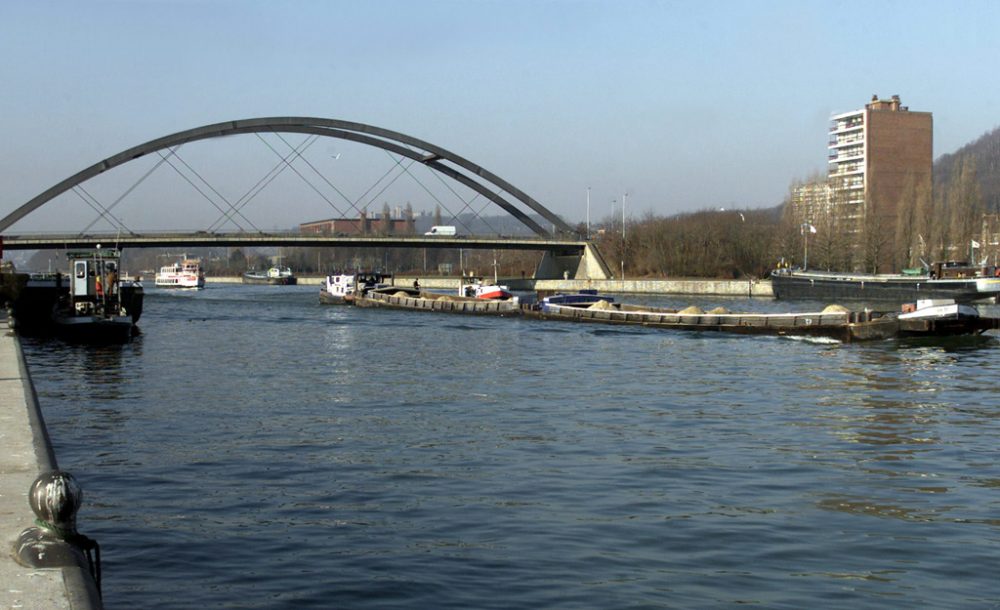 Blick auf den Lütticher Hafen und Coronmeuse (Archivbild: Guy Mossay/Belga)