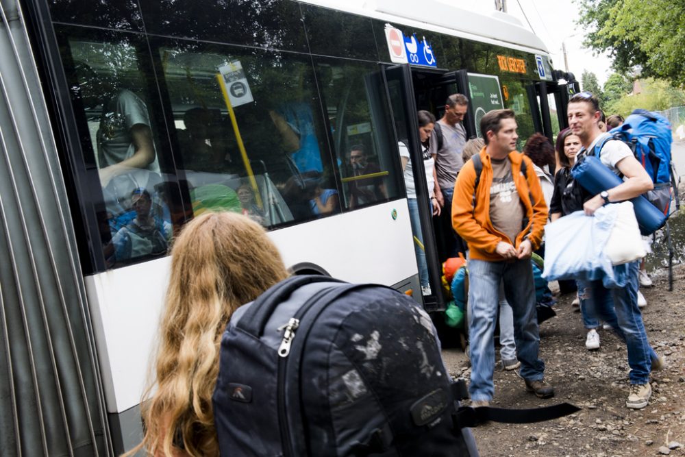 De Lijn-Bus nach Werchter