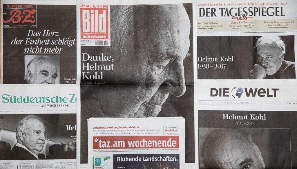 Die Zeitungen erinnern an Helmut Kohl (17.6.2017)