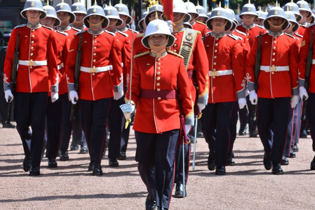 Die kanadische Soldatin Megan Couto (M.) am 26.6.2017 in London